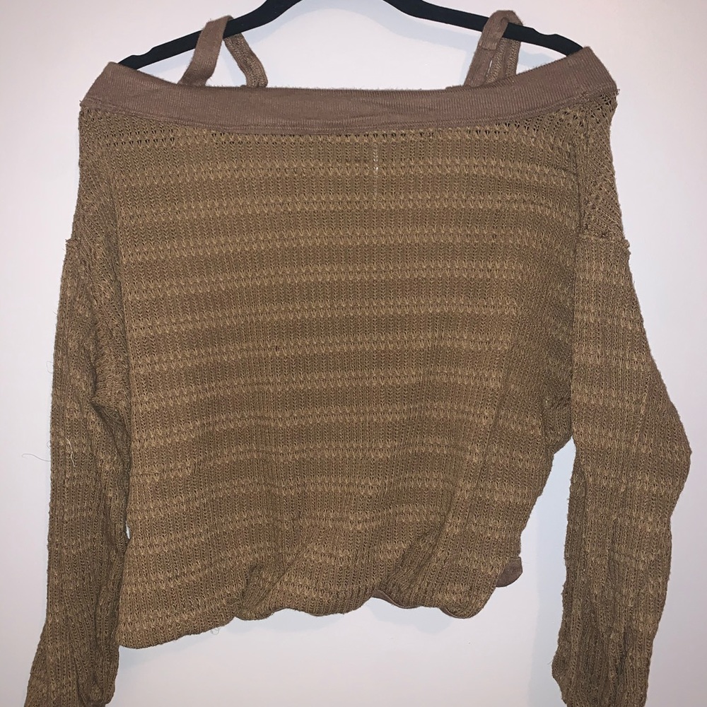 Cold shoulder long sleeve shirt from Free People